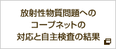 放射性物質問題へのコープネットの対応と自主検査の結果